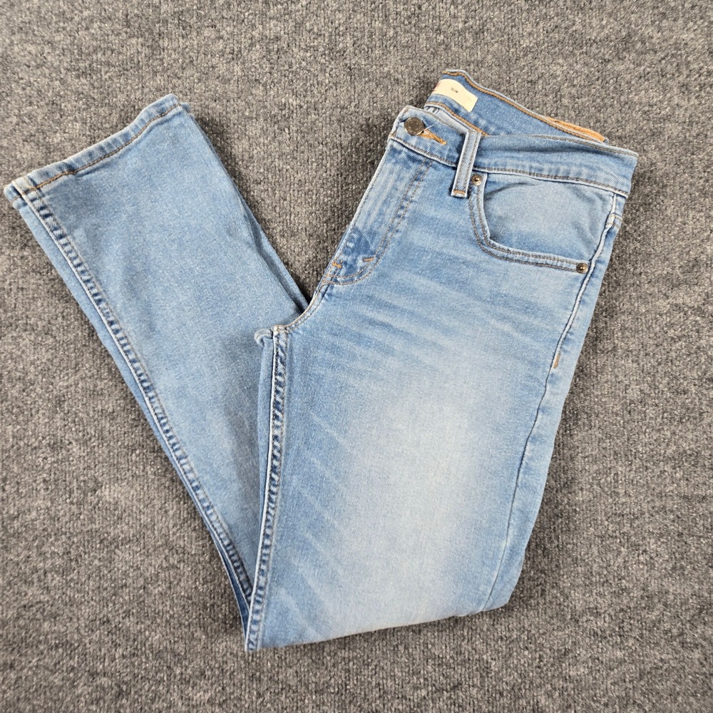 Signature by Levi Strauss Slim Fit Jeans Mens 29x30 Light Wash Blue Denim Pants